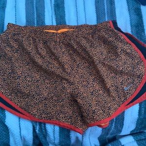 orange nike shorts